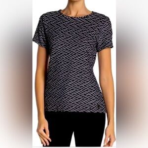 Calvin Klein Textured Short Sleeve Blouse, size S